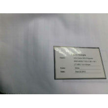 T300 stripe white poly cotton fabric for hotel and hospital